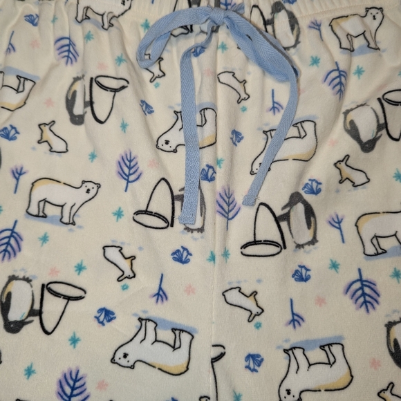 Muk Luks Women's 3X sleep pants - design polar bears and penguins - new - Picture 4 of 5